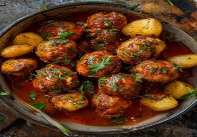 Klasik İzmir Köfte Tarifi: Fırında Patates ve Domates Soslu